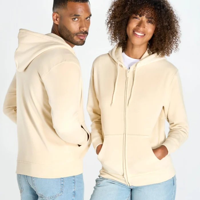 Sudadera Cremallera Completa y Capucha Organica SWHOODECO